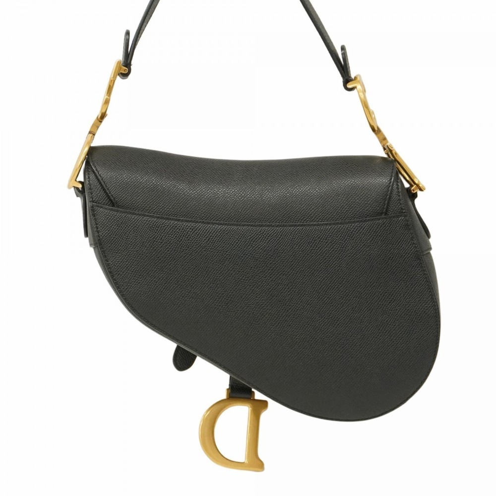 Christian Dior Handbag Saddle Bag Leather Black Women's - Picture 16 of 16